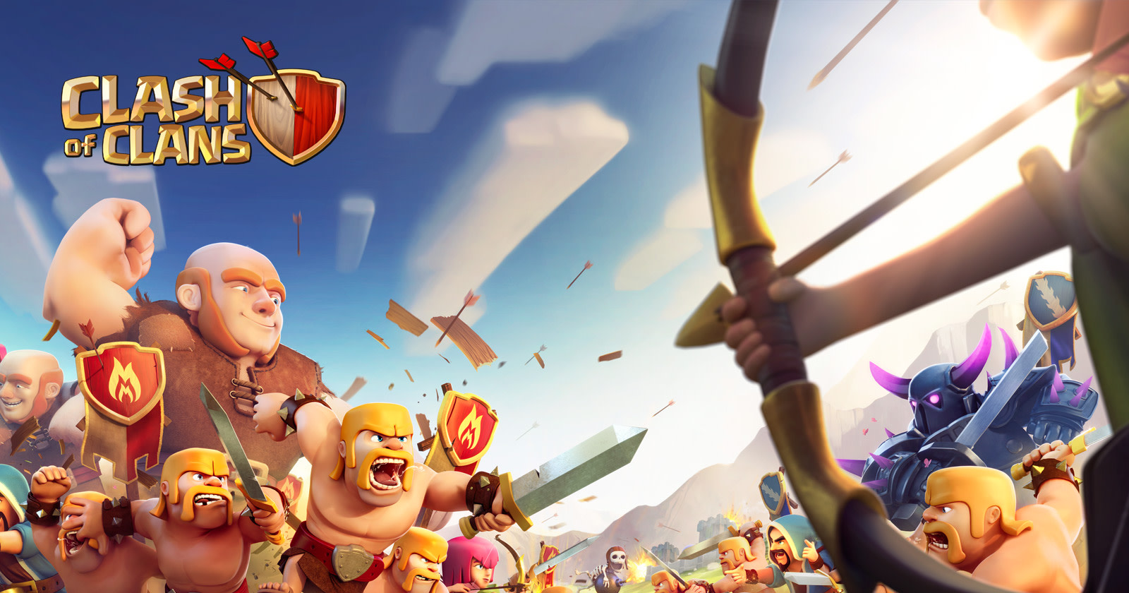 Official Clash of Clans battle artwork